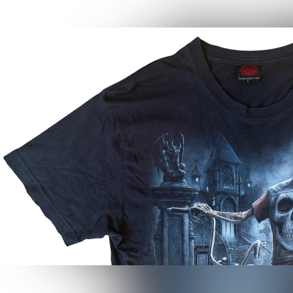 Black Motorcycle Biker Grim Reaper Skull Skeleton - Picture 7 of 12